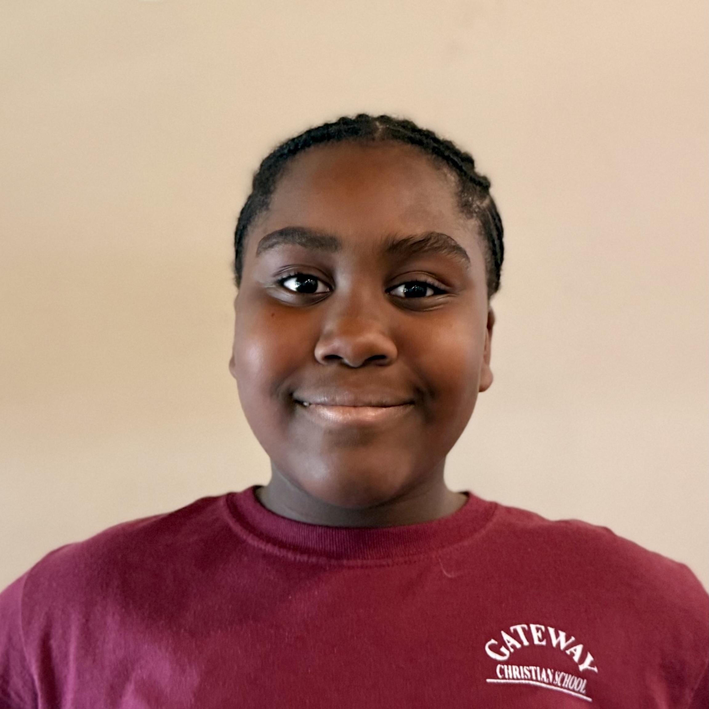 Portrait of Danielle, a student at Gateway Christian School